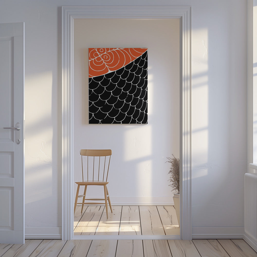 Sashimi Rot und Schwarz | Leinwand