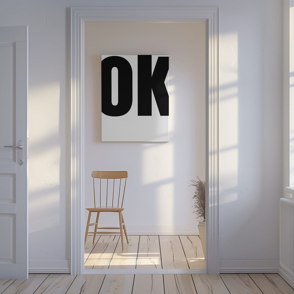 Fettgedrucktes Typografie-Statement | Leinwand