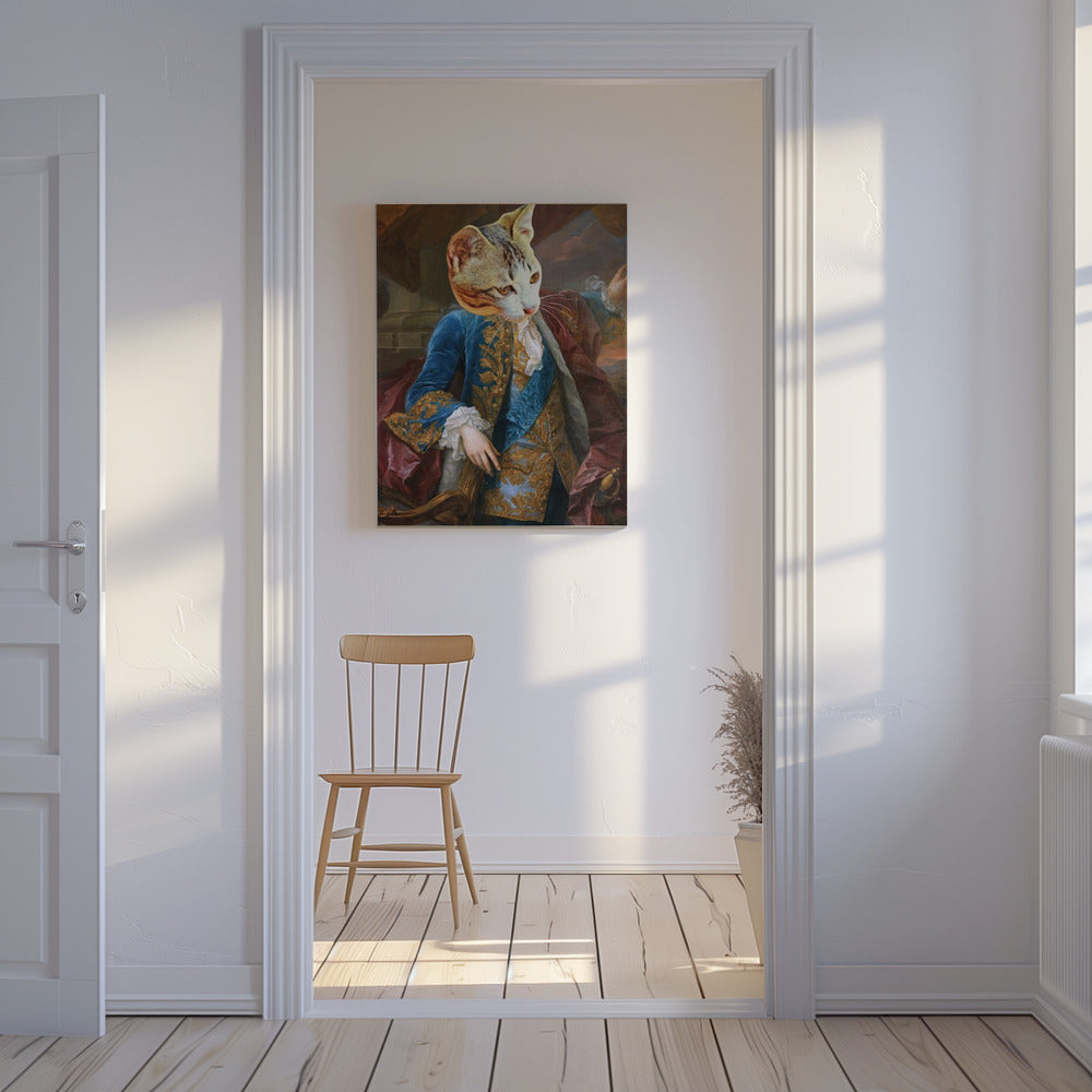 Regal Feline Pose | Canvas