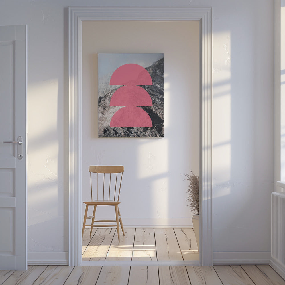 Pink Horizon Layers | Canvas