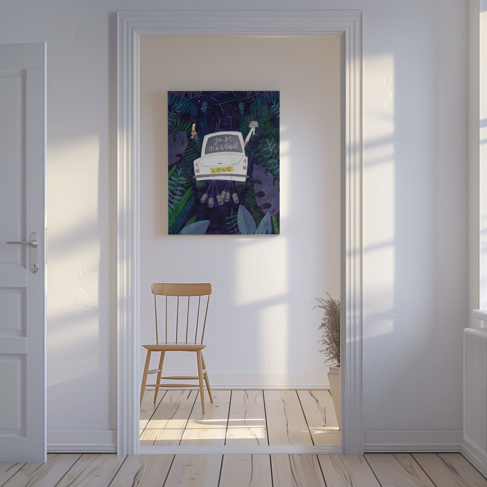 Frisch verheiratet | Leinwand