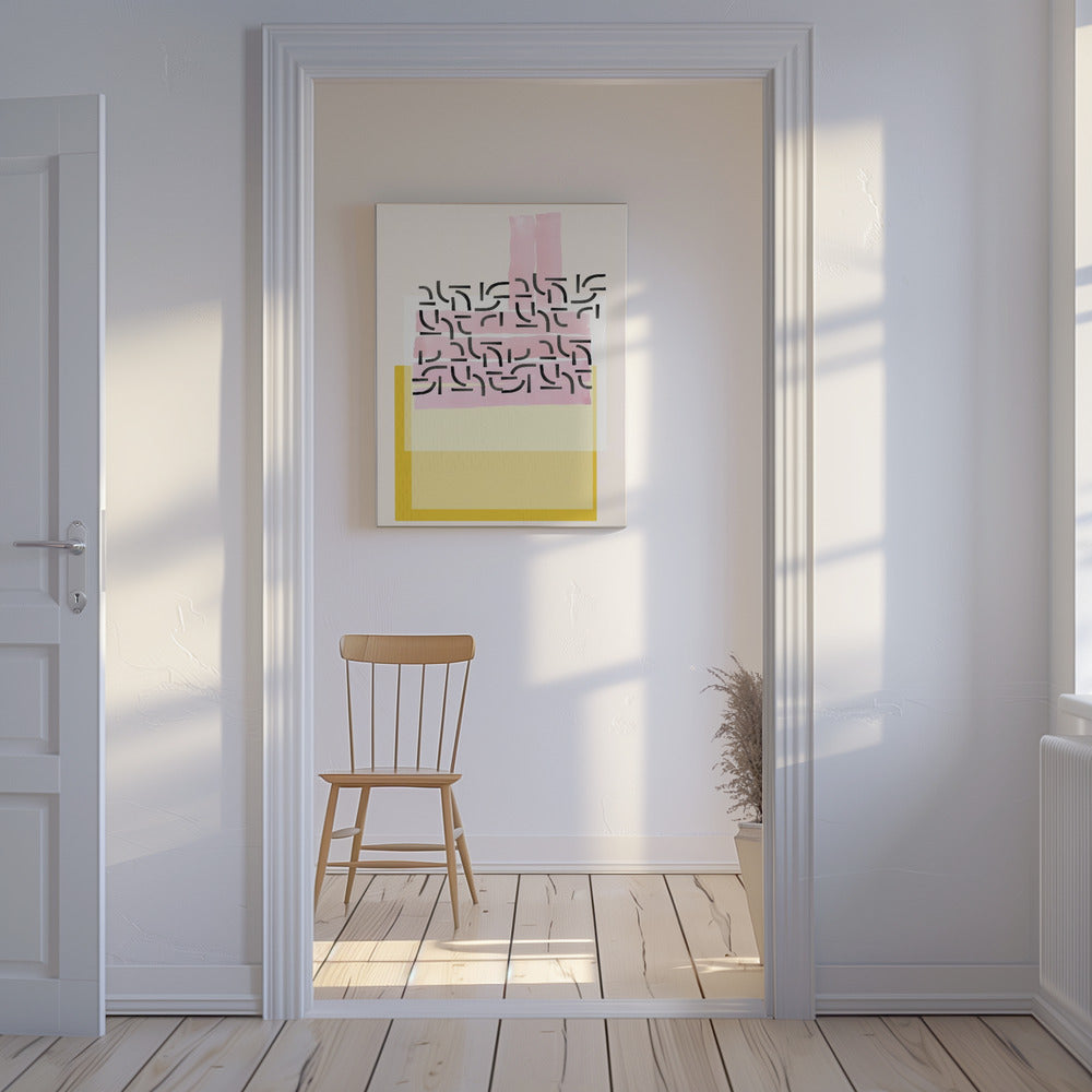 Pastellmuster-Collage 1 | Leinwand
