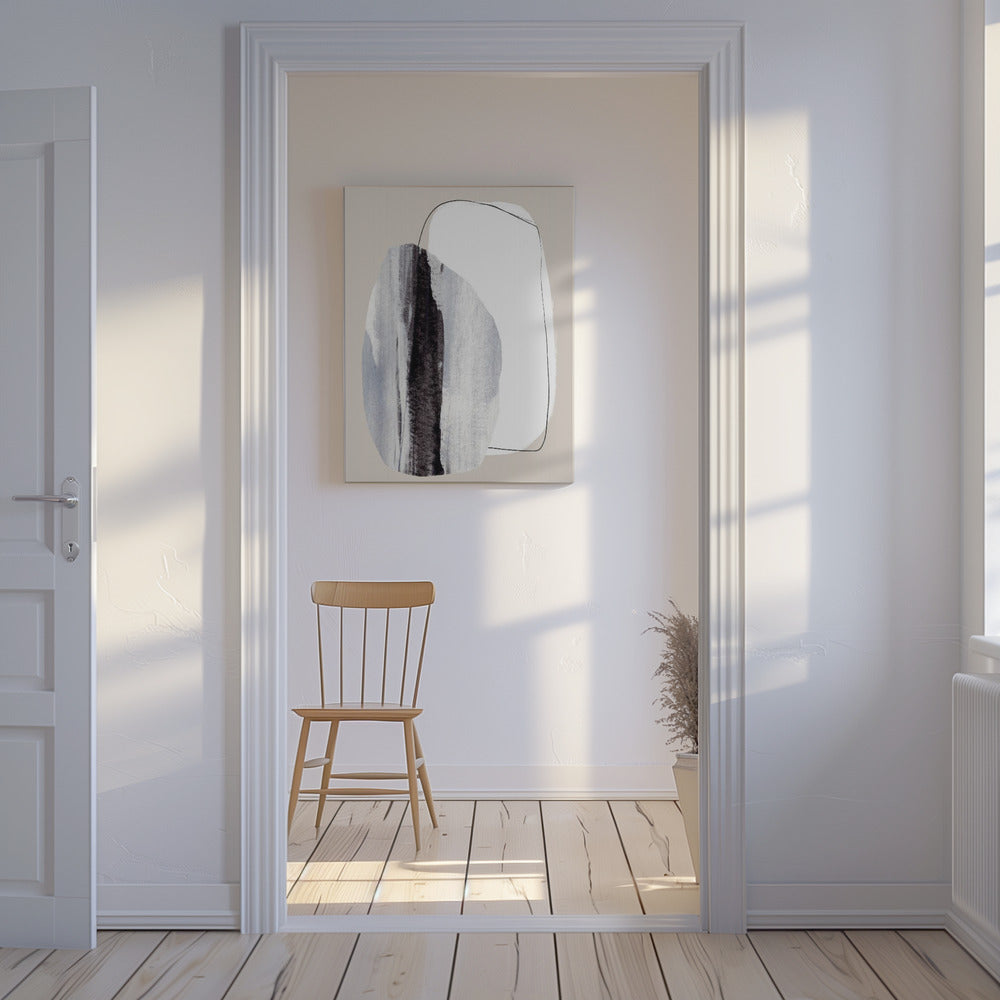Organic Shapes With Textured Brushstrokes | Canvas