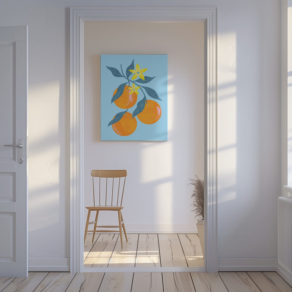 Orangenzweig | Leinwand