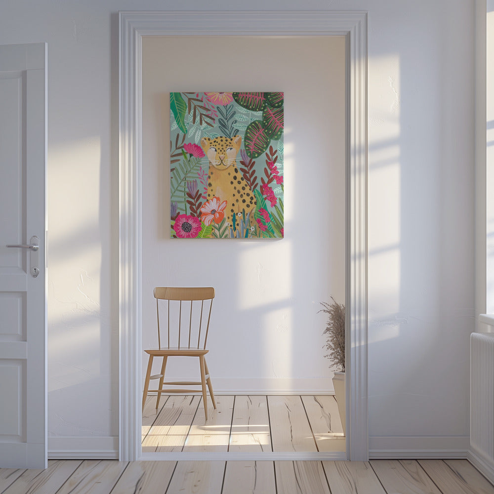 Leopard im Dschungel | Leinwand