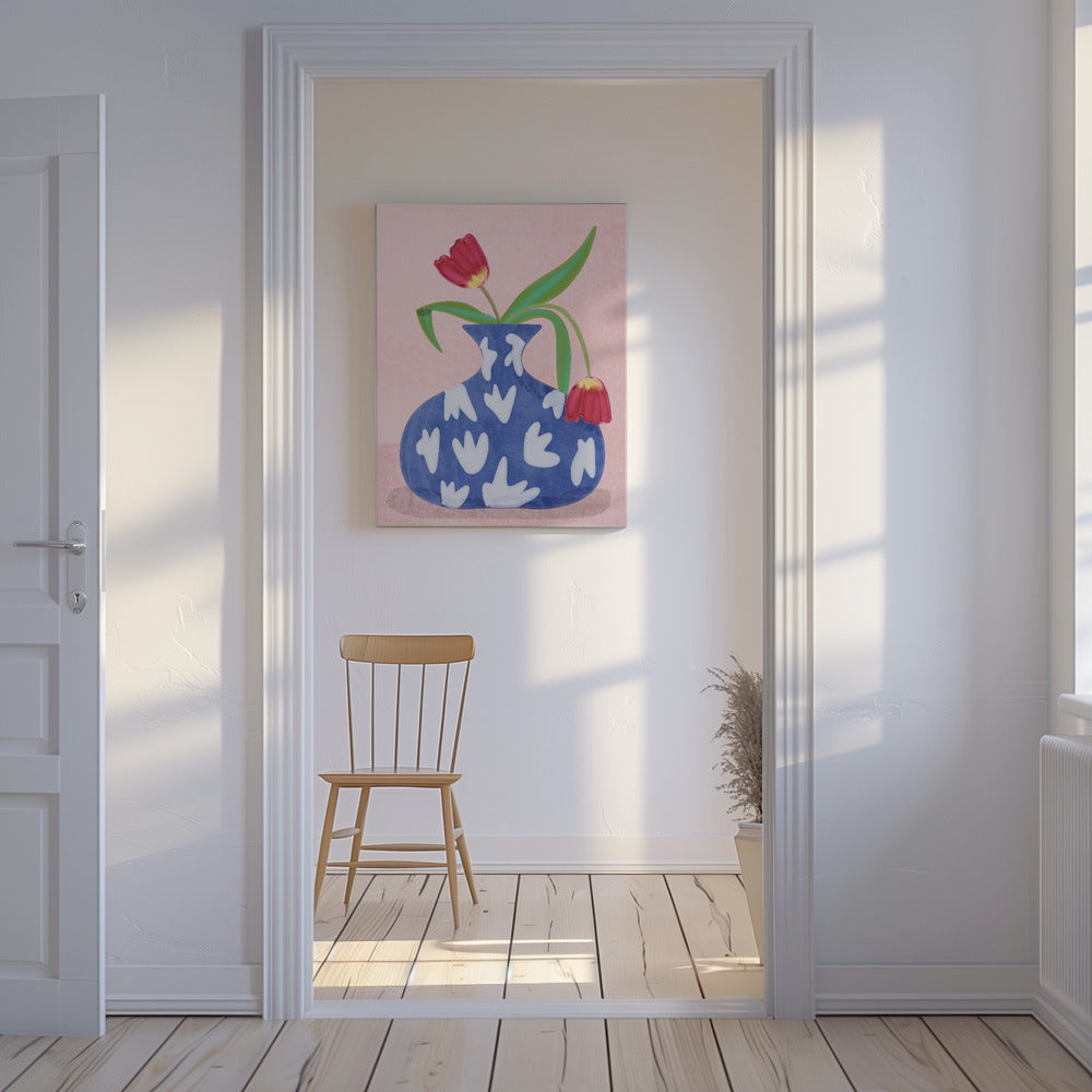 Tulpe in Vase | Leinwand