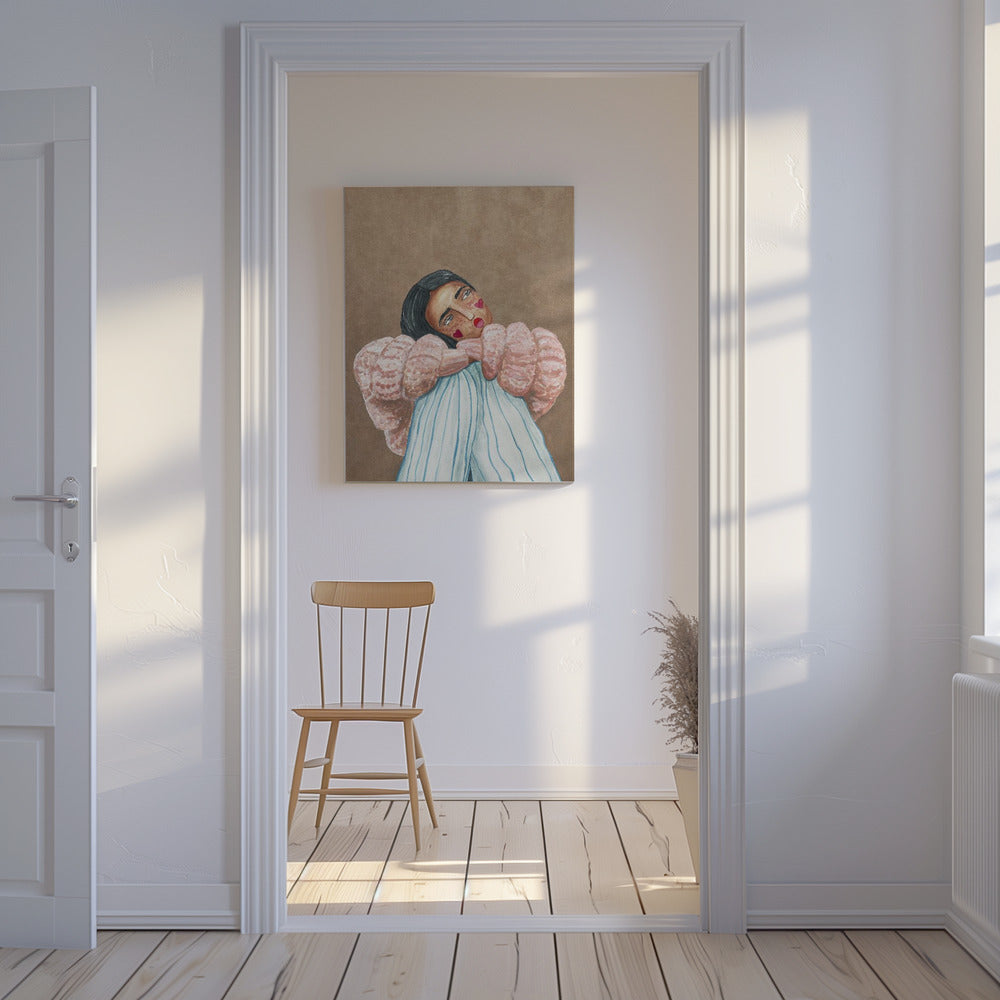 Träumendes Mädchen | Leinwand