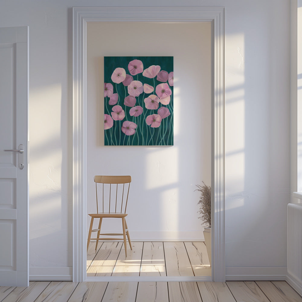 Pink poppies | Canvas