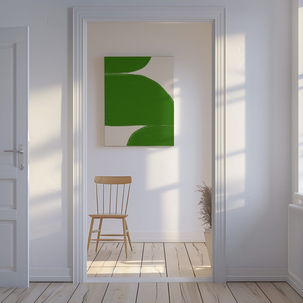 Green Waves Harmony | Canvas