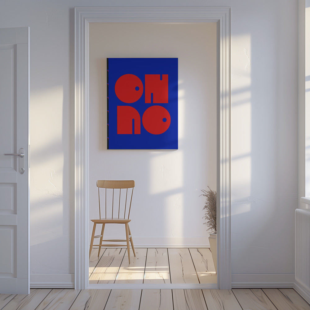 Bold Letters, Blue Background | Canvas