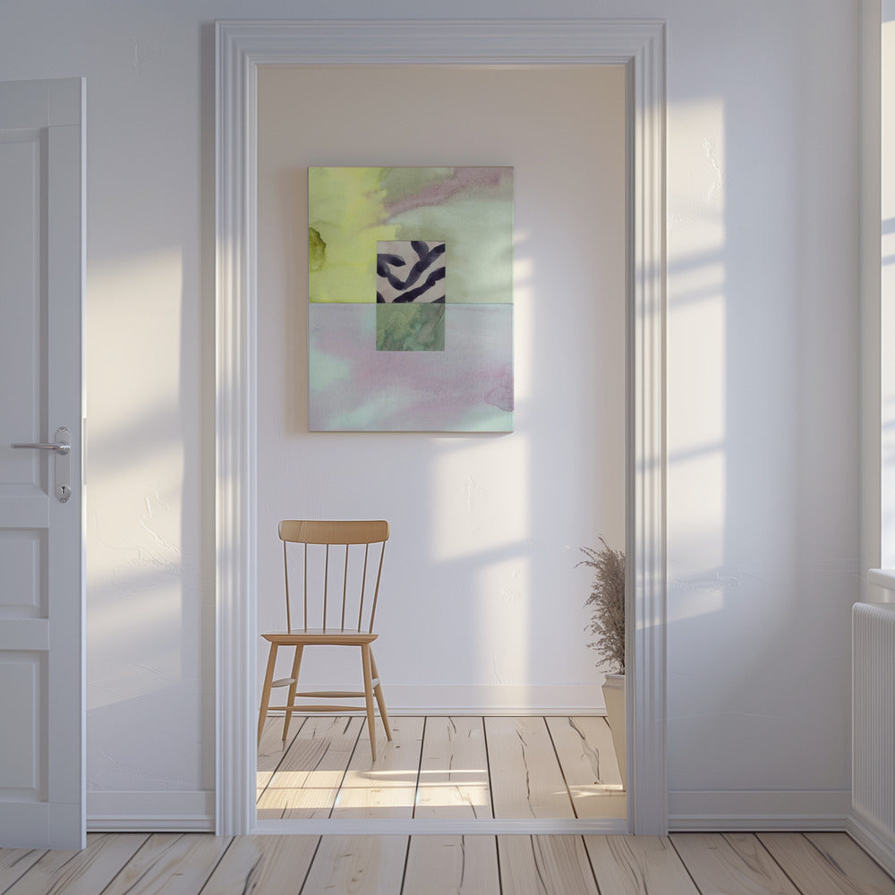 Aquarell abstrakte Komposition 8 | Leinwand