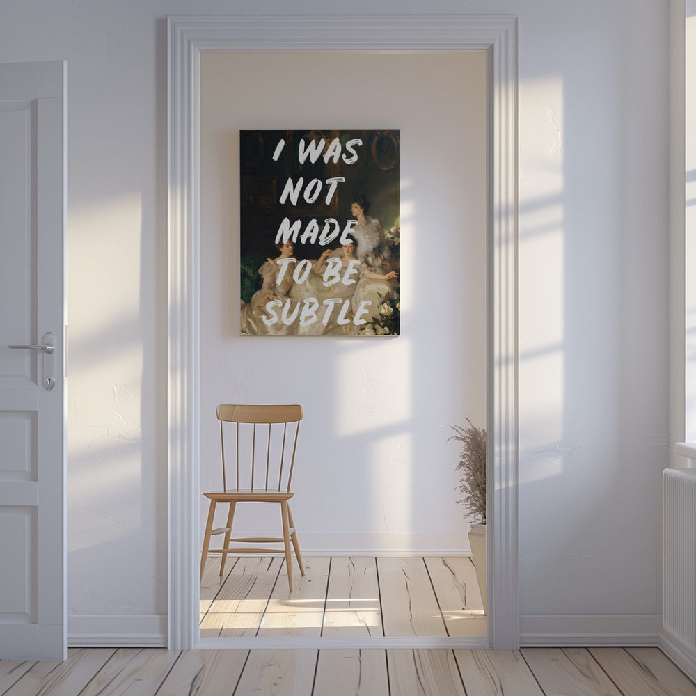 Notsubtlewhitefont Ratioiso | Leinwand