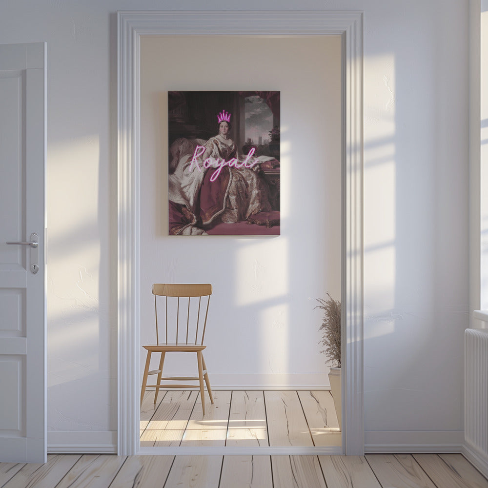 Queenvictorianeontext 2030 | Leinwand