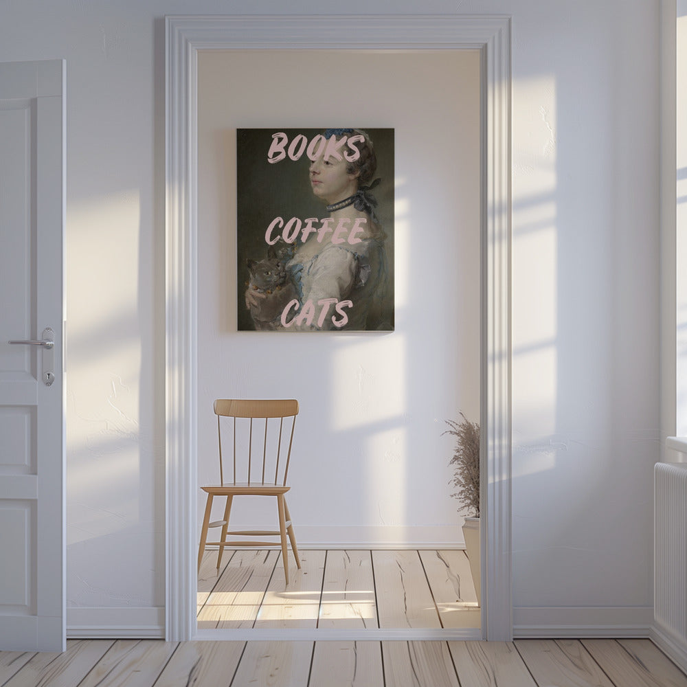 Bookscoffeecats Ratioiso | Leinwand