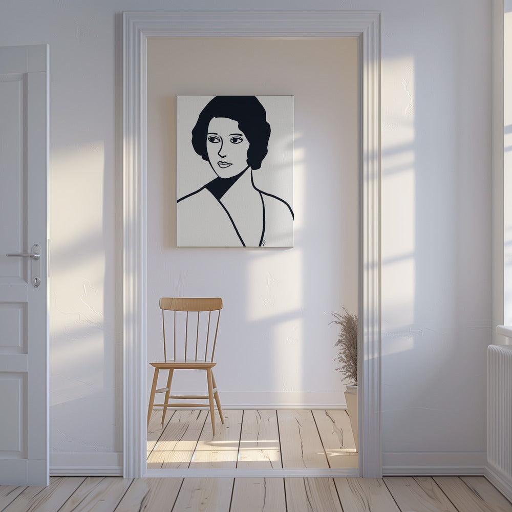 Vintage Frau | Leinwand