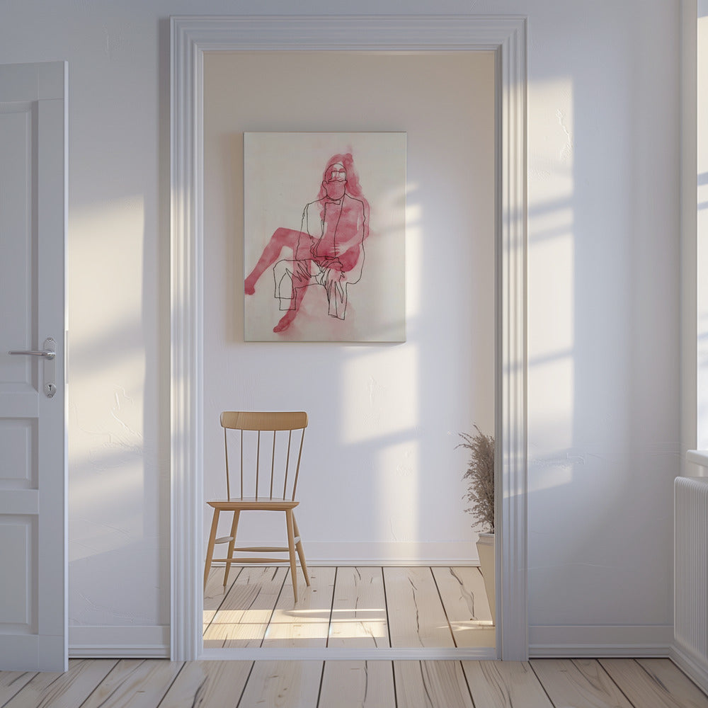 Zwei sitzende Figuren | Leinwand