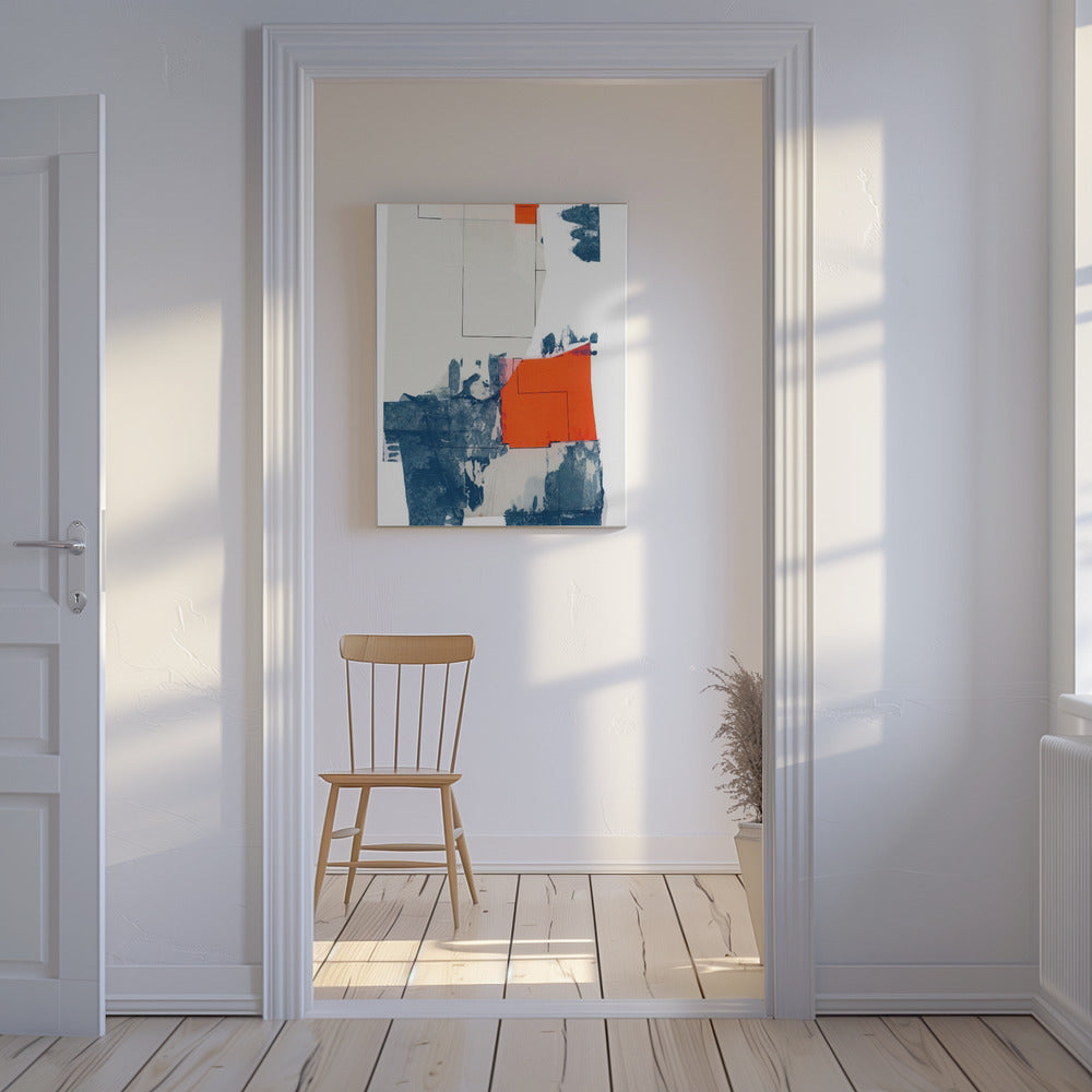 Neutral Abstract Shapes On White 3 | Canvas