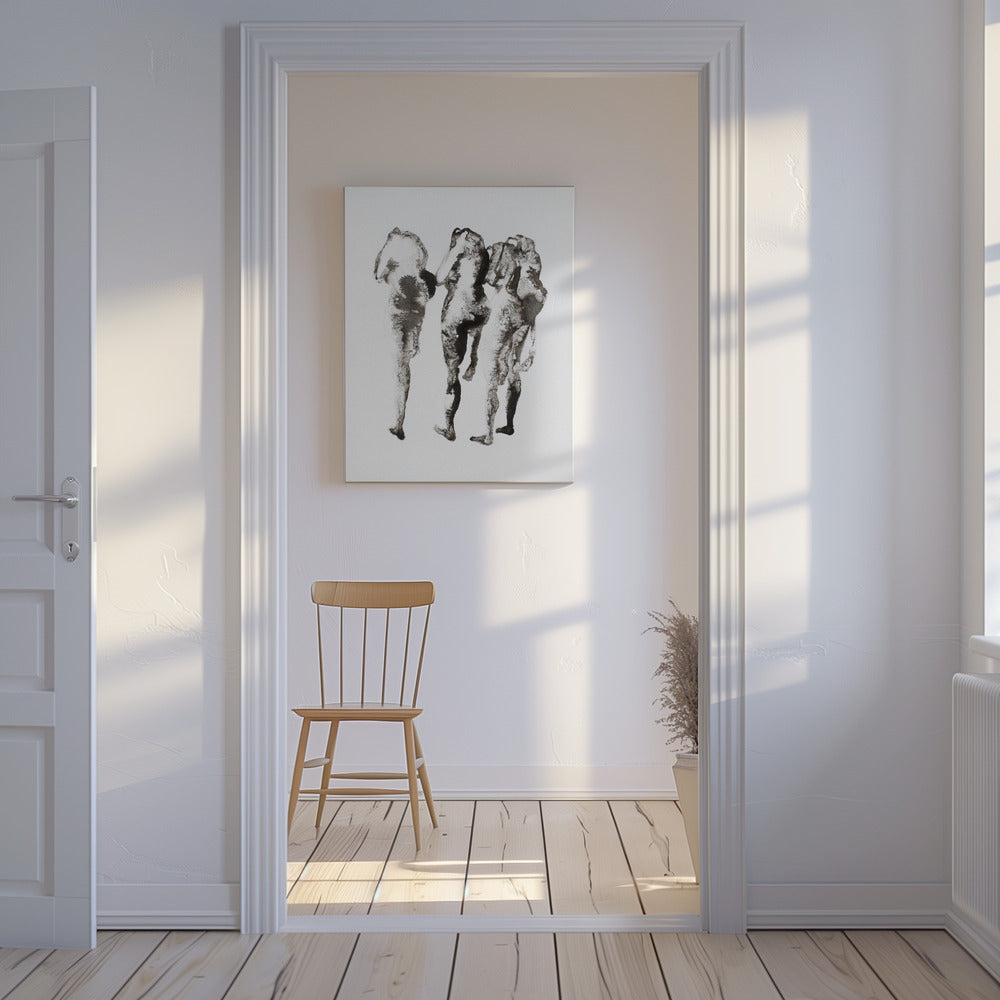 Four Figures (nach Muybridge) Enhanced Sr | Leinwand