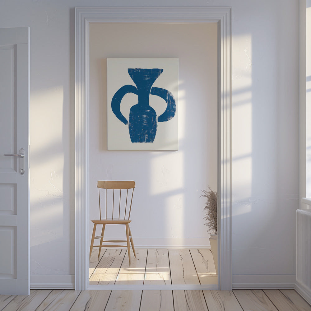 Vase Blau | Leinwand