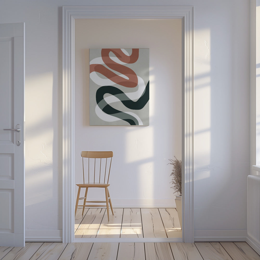 Expressionistische Kurven 1 | Leinwand