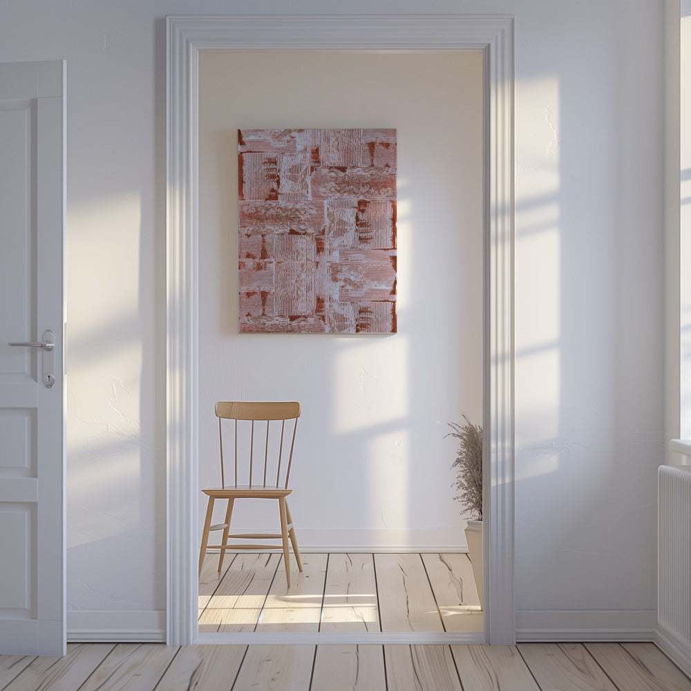 Cinnabar Soft Lines Texture No2 Print | Canvas