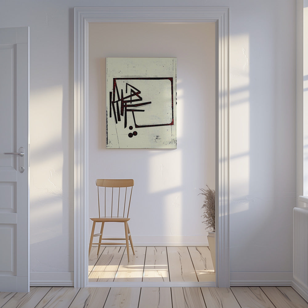 Eckige Linien und Punkte | Leinwand