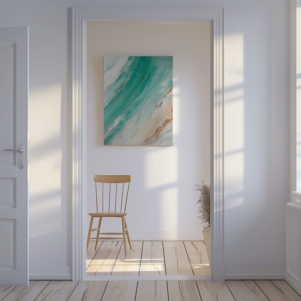 Ocean Waves Or Marble Patterns | Canvas