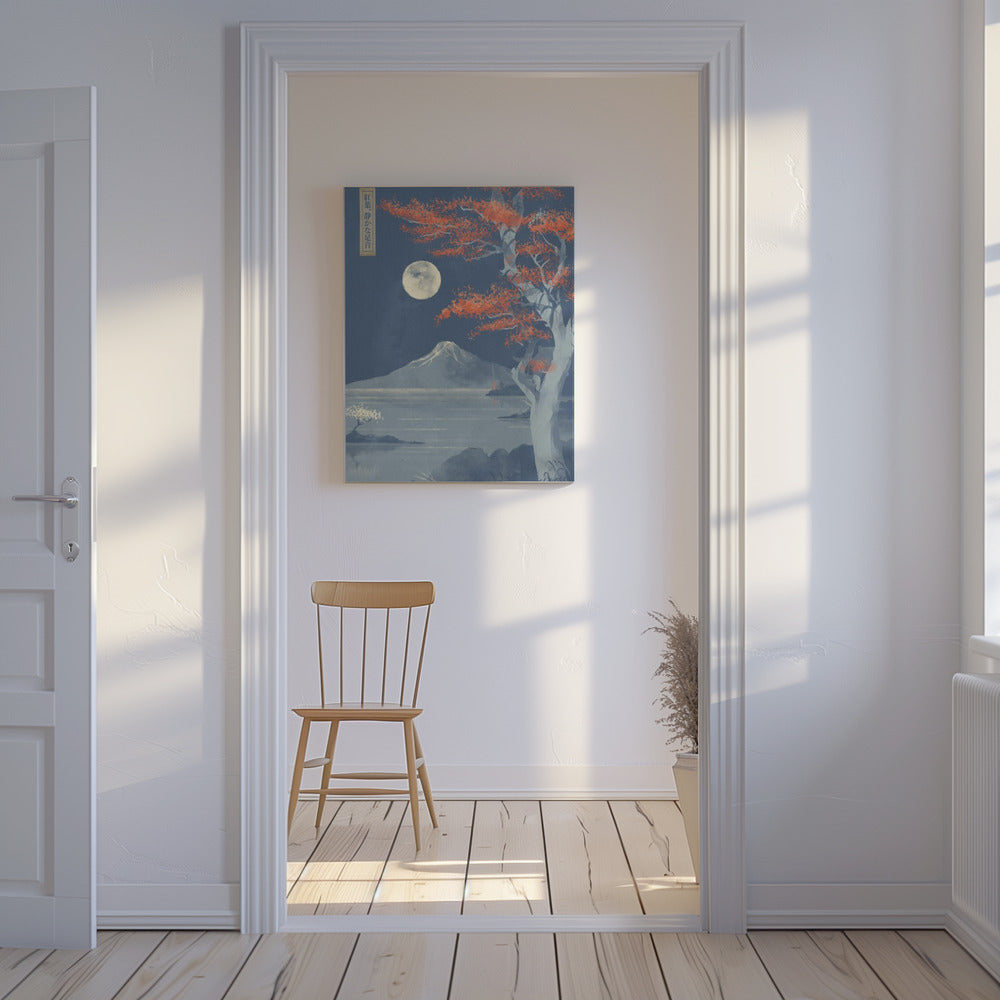 Purpurrote Blätter, stille Schritte | Leinwand