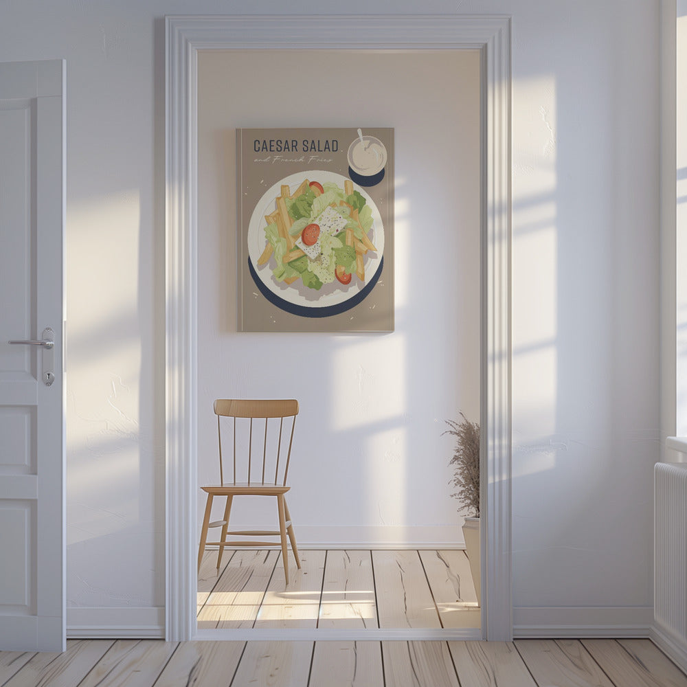 Caesar Salad and French Fries | Canvas