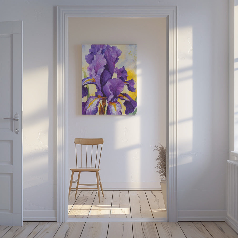 Iris Watercolour | Canvas