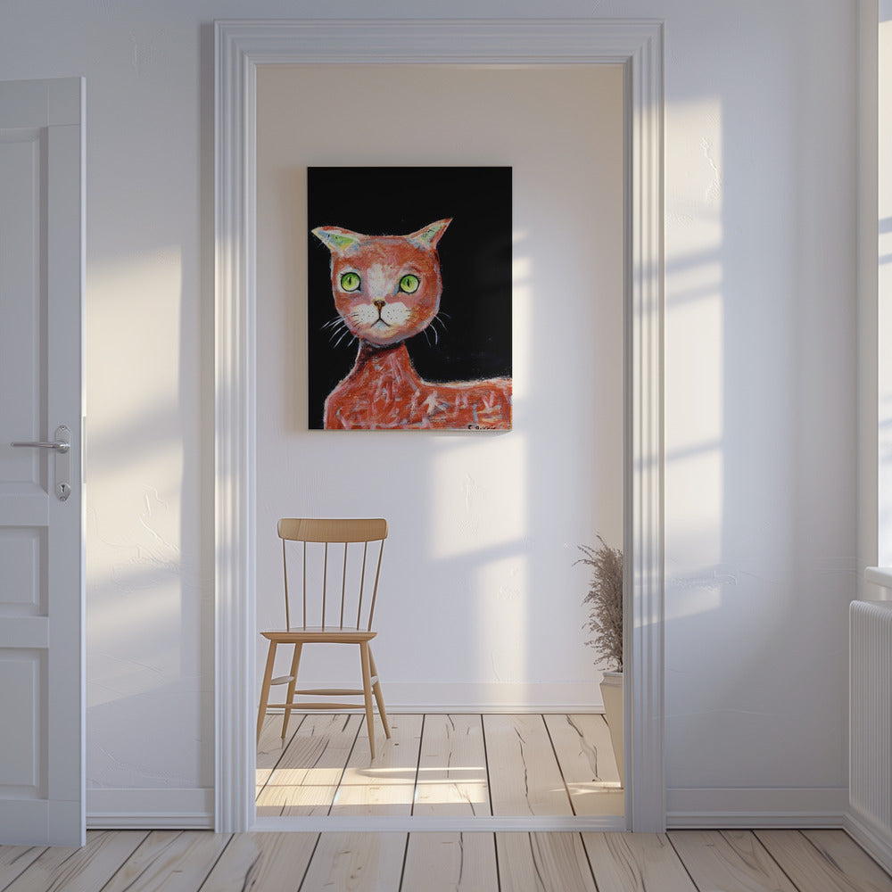 Die rote Katze | Leinwand