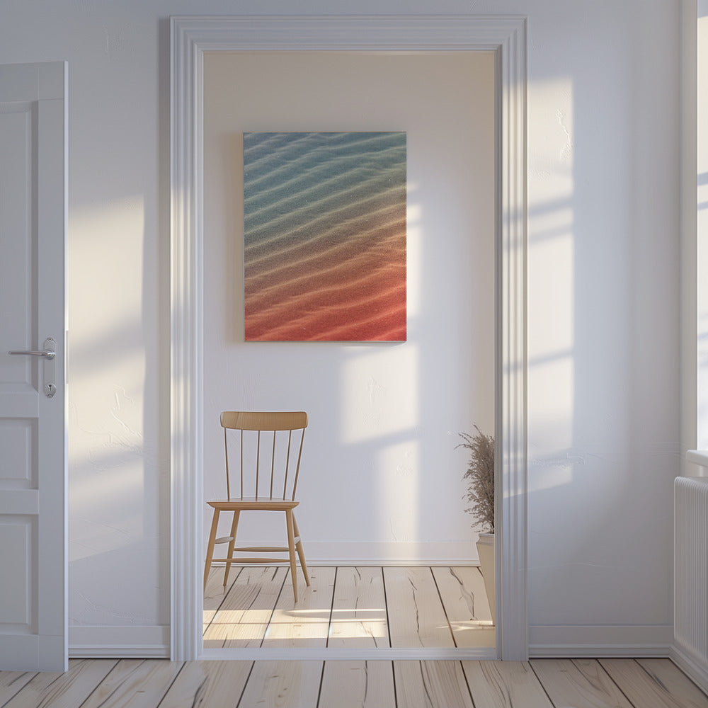 Farbverlaufswellen | Leinwand