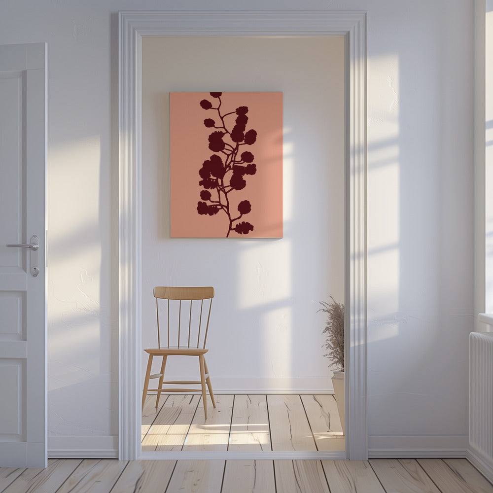Blumensilhouette 1 | Leinwand