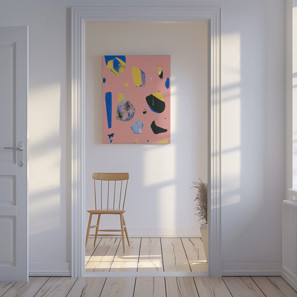 Rocks Pink | Canvas