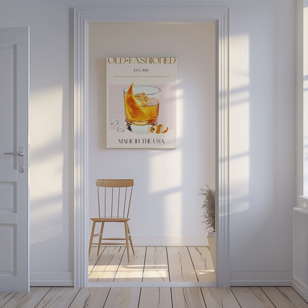 Klassischer Cocktail-Anhänger | Leinwand
