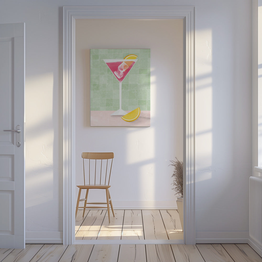 Rosa Cocktail | Leinwand
