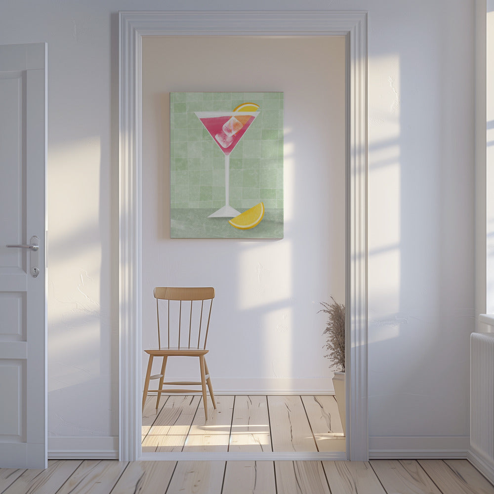 Rosa Cocktail | Leinwand