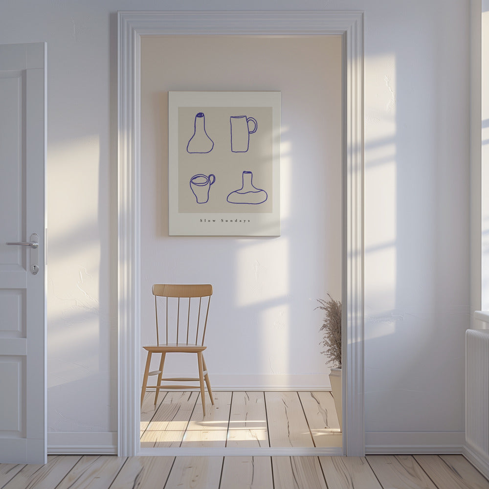 Abstract Pottery Lines | Canvas