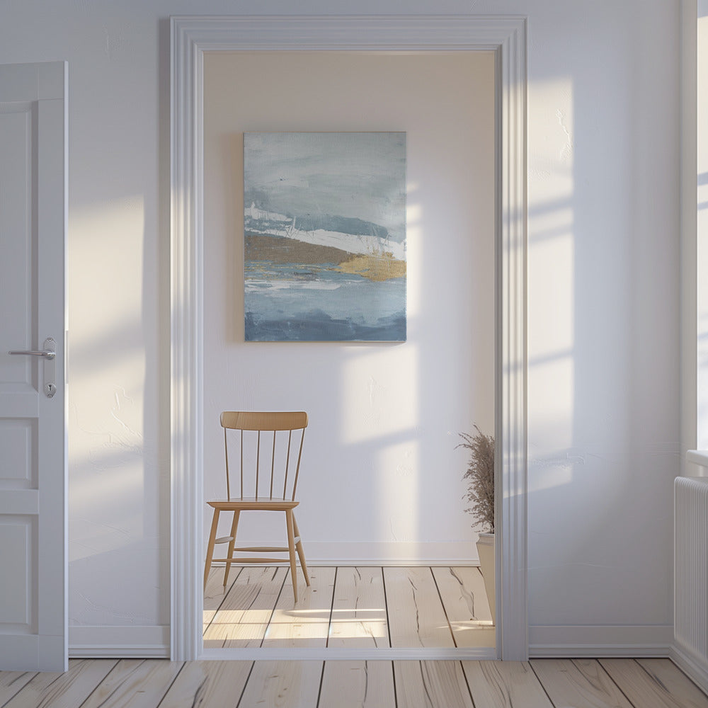 Golden Mist Horizon | Canvas