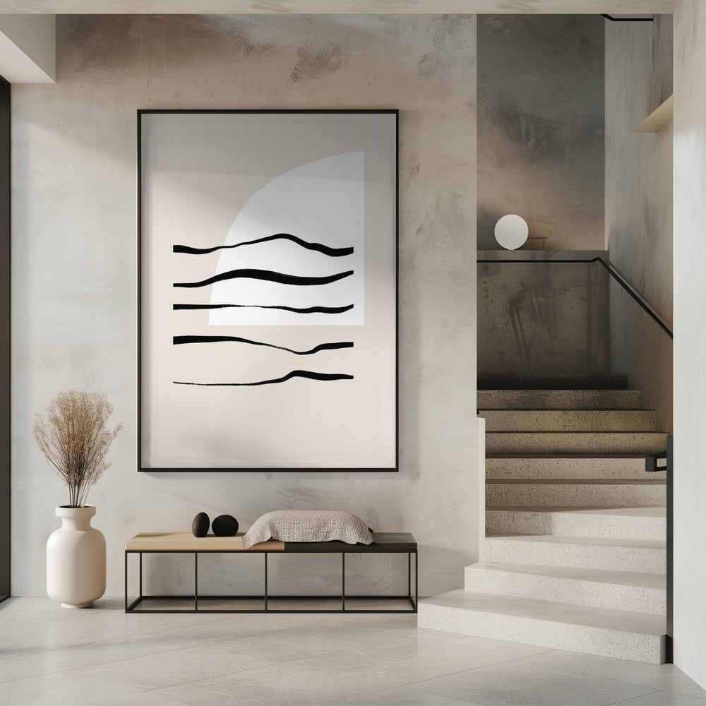 Geschwungene Linien &amp; Licht | Poster
