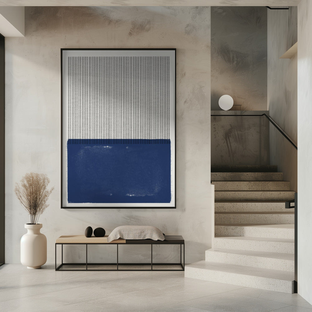 Blaue Linie Harmonie | Poster
