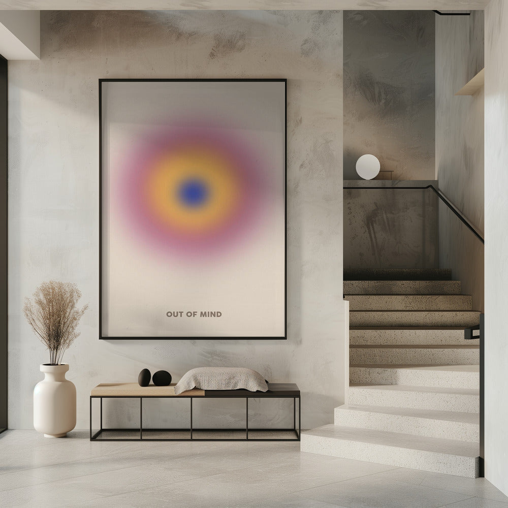 Buntes konzentrisches Leuchten | Poster