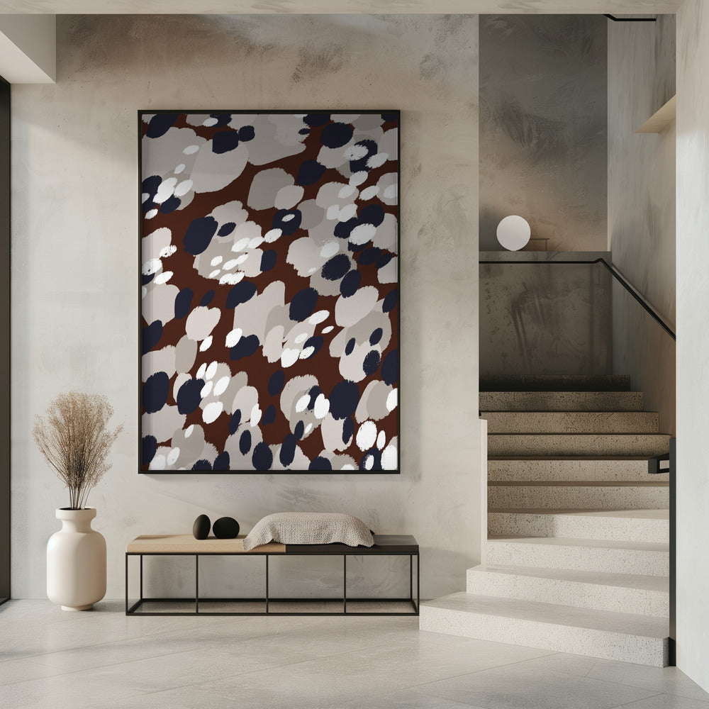 Abstrakte Punktlandschaft | Poster