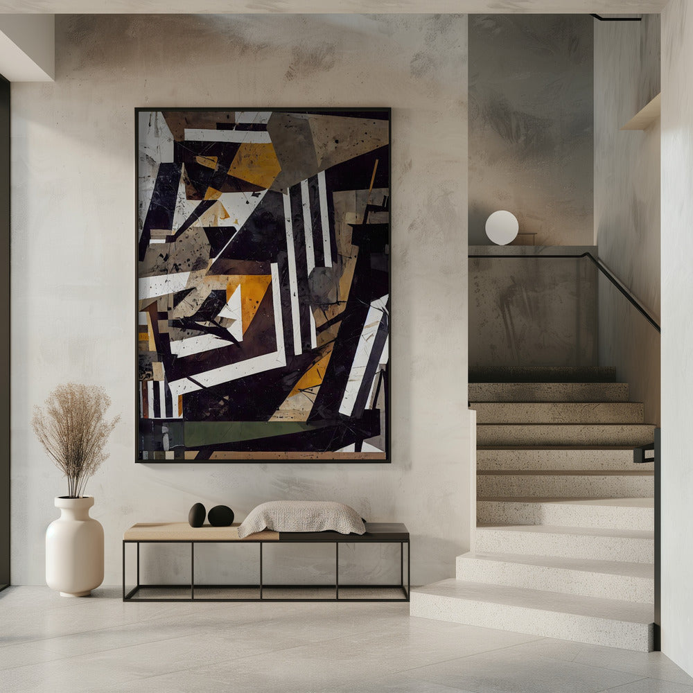 Geometrischer Wandteppich | Poster