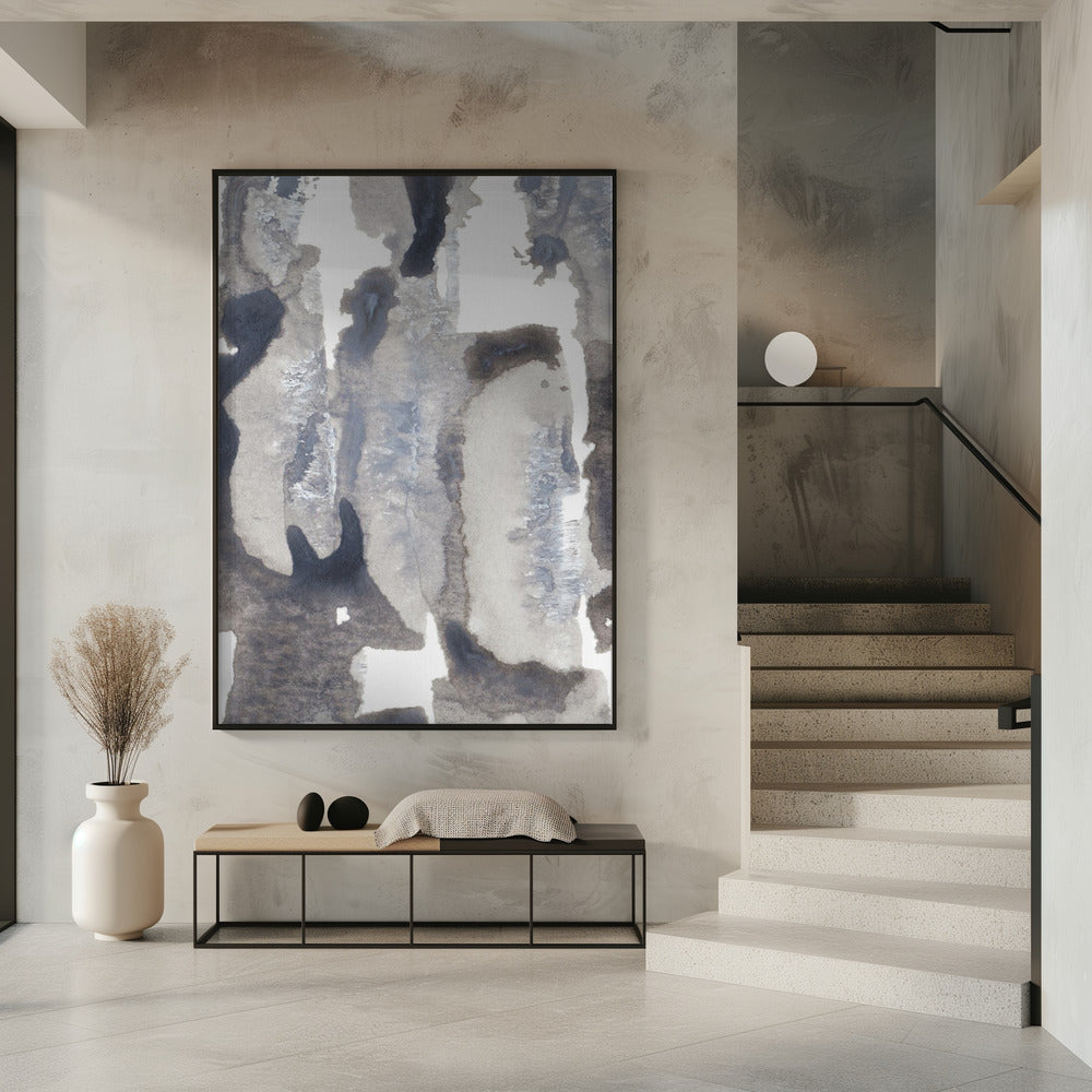 Monochromatische Palette aus Grau- und Weißtönen | Poster