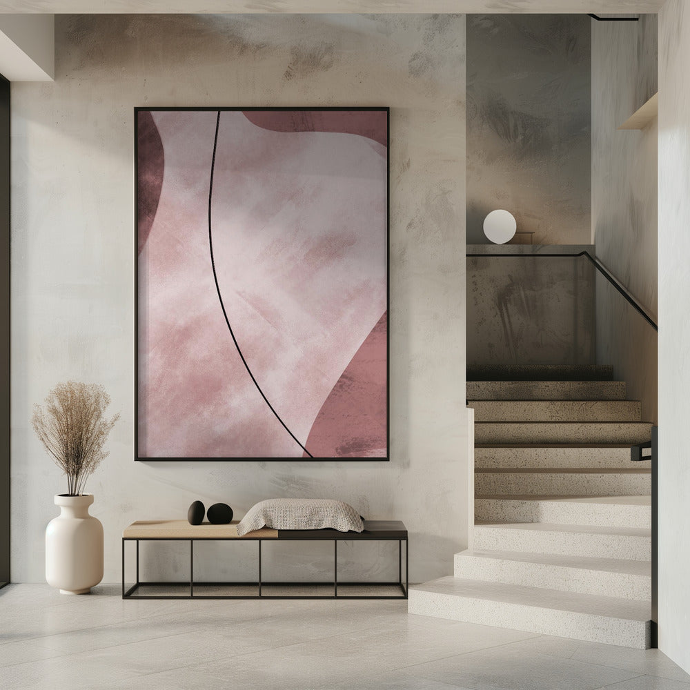 Abstract Shapes Pink | Poster