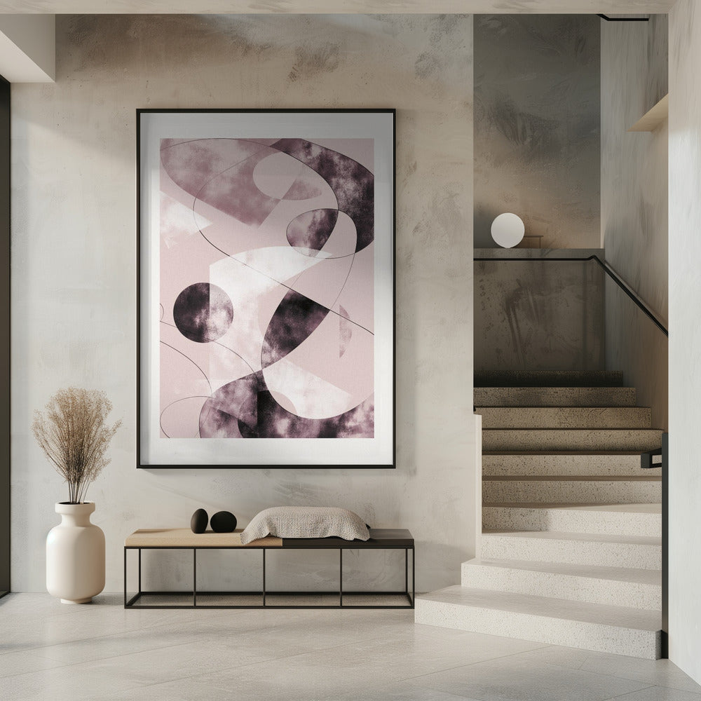 Shapes Shatters Red | Poster