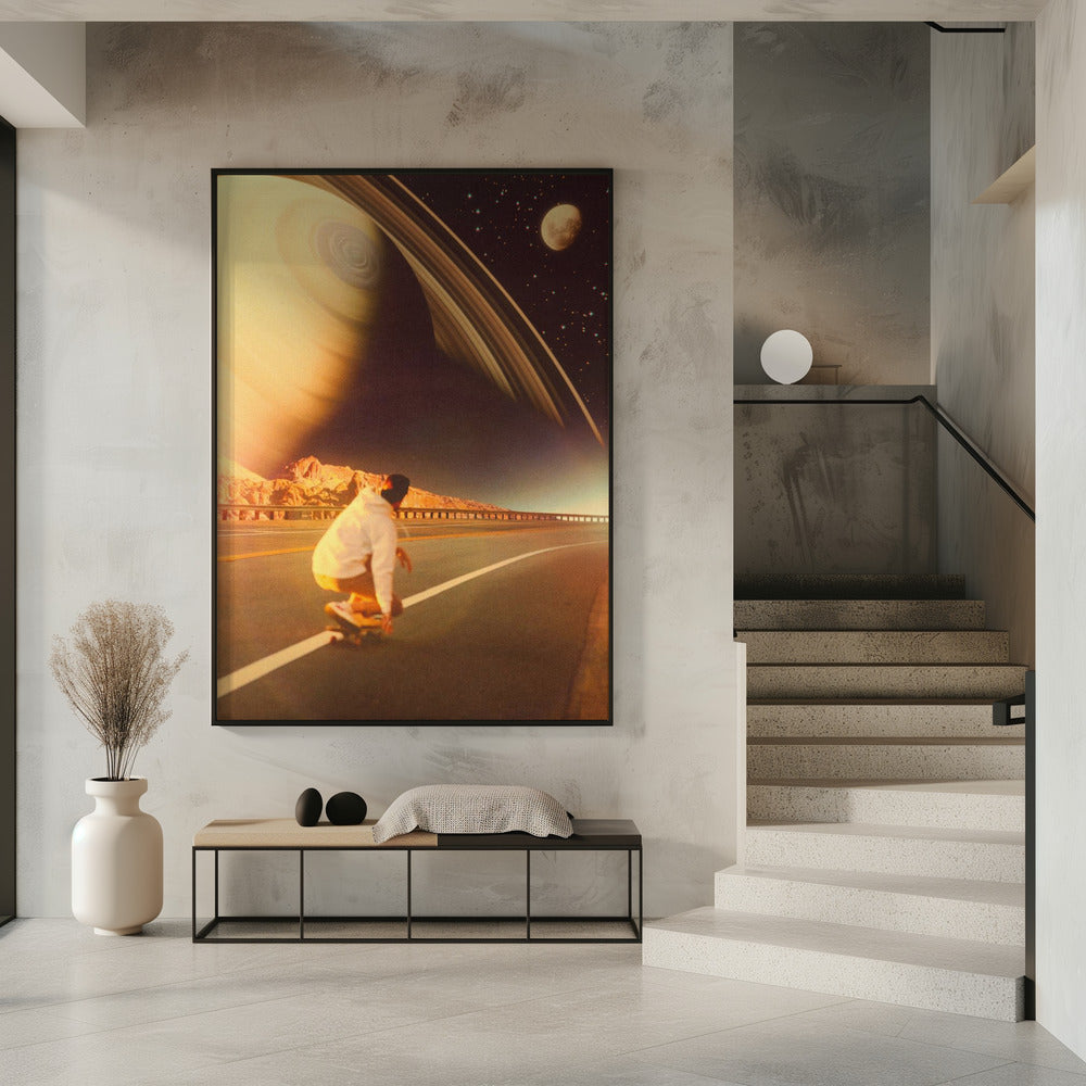 Weltraum-Skater | Poster