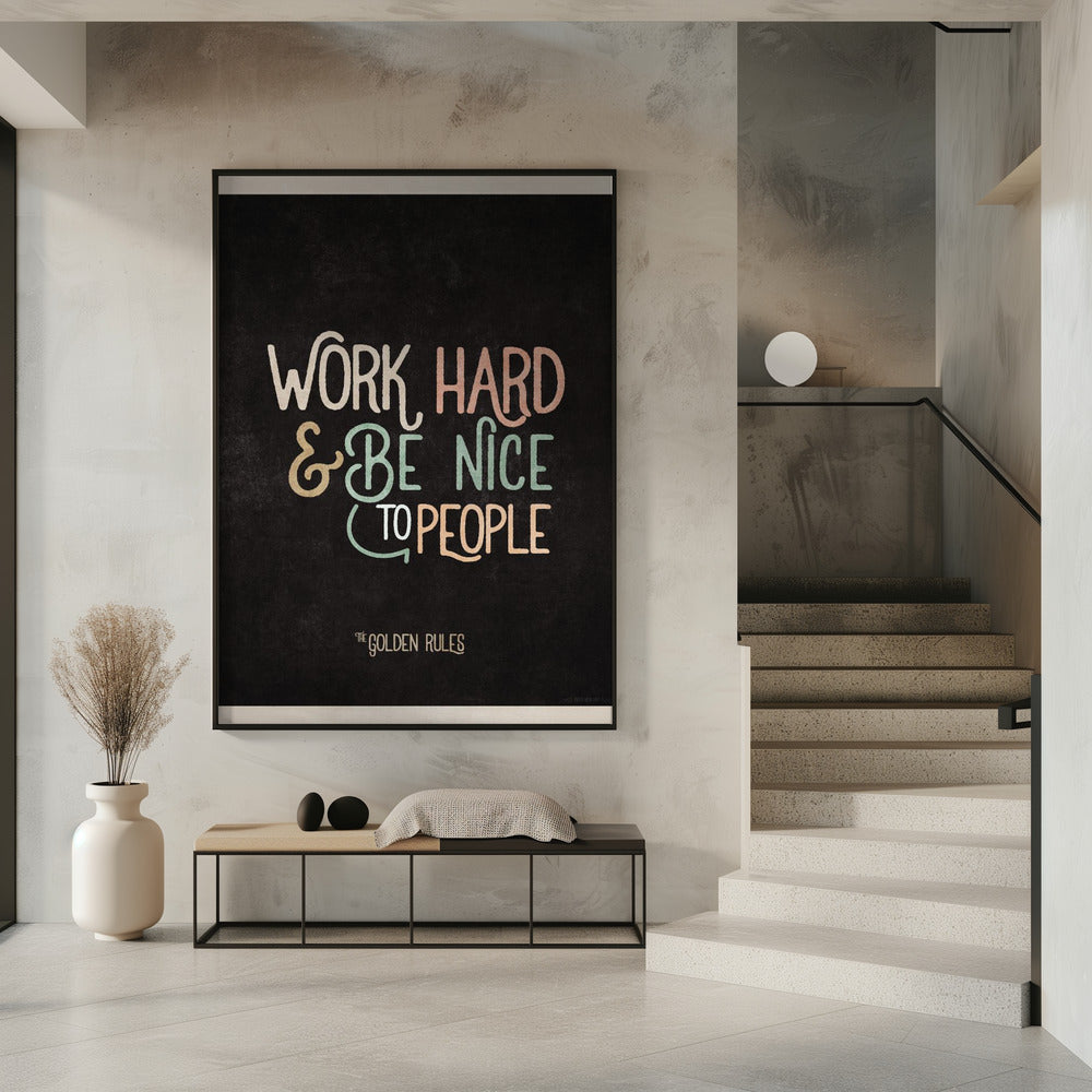 Goldenes Lebensmotto | Poster