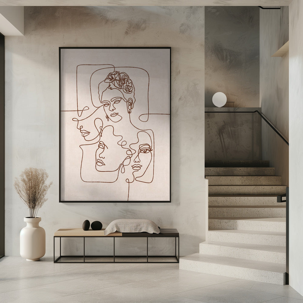 Verschlungene Gesichter | Poster